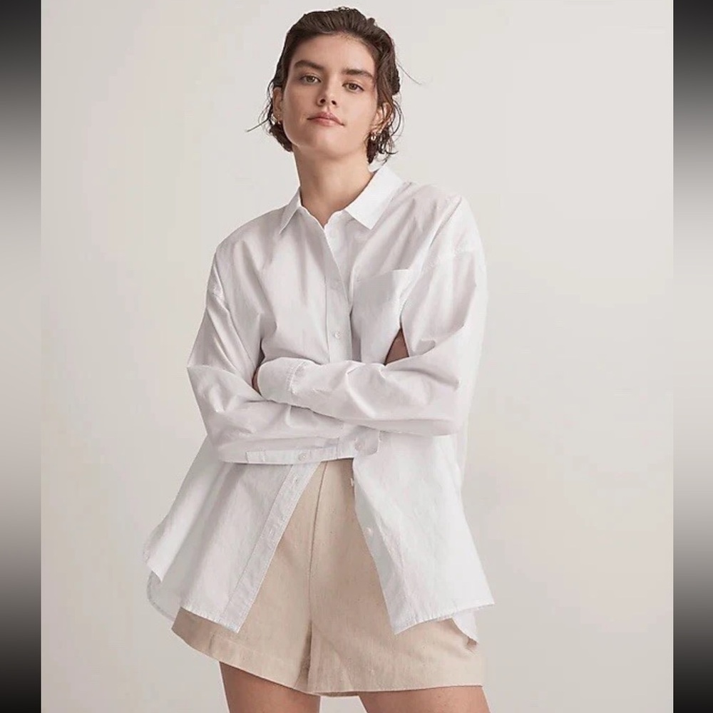 Madewell The Signature Poplin Oversized Shirt